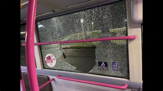 STONES THROWN AT BUS IN HILLSBOROUGH – SERIOUS SAFETY CONCERNS A highly dangerous incident took place last night around 7pm on the Number 8 bus near Hillsborough Park. A group of youths were seen deliberately targeting the bus, with stones being thrown. While the video captures one stone being thrown, witnesses have confirmed that multiple stones were thrown before the recording began, making it clear this was not a one-off incident. The bus was carrying passengers at the time, putting both the 