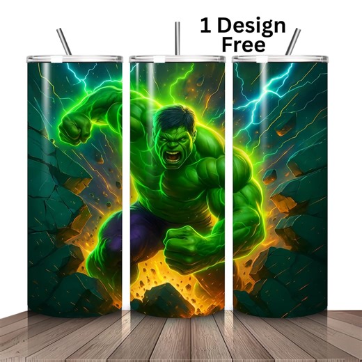 Green Super Action Hero Tumbler Wrap: 20oz Skinny Tumbler Design (digital Download) - Etsy