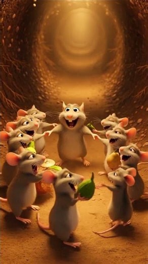 Funny Rats Dancing Party Underground 🐭🥔 | Viral Animal AI Video #shorts
