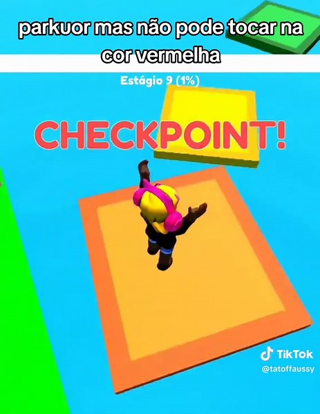 Desafio Parkour: Evitando a Cor Vermelha no Roblox