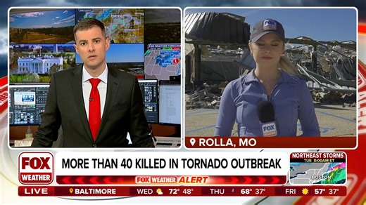 Rolla was one of many cities hit hard by severe weather in Missouri. The National Weather Service confirms more than a dozen tornadoes hit the state over the weekend. FOX News Multimedia Reporter Olivianna Calmes is live in Rolla with the latest on damage cleanup. | FOX Weather