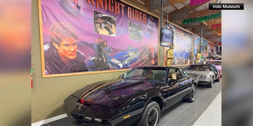 Replica ‘Knight Rider’ car on display at museum gets hit with speeding ticket