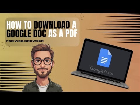 How to Download a Google Doc as a PDF on Web Browser | Step-by-Step Tutorial || 🙋‍♂️ Guest Creator