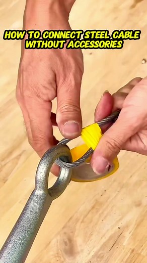 5.6K views · 43 reactions | How to connect steel cable without accessories #technique #lifehacks #tips #fblifestyle | Uncle M | Facebook