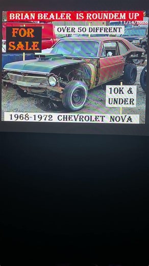 Finding classic cars for sale 4 you! Over 50 different 1968-1972 Chevy Nova ‪@BRIANBEALERisRoundemUp‬