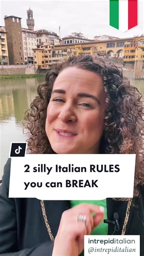 🤦‍♀️🇮🇹2 silly Italian grammar rules you can break!! On one hand we have Italian GRAMMAR on the other hand we have “RULES”. Here are some RULES you can break when speaking. If native speakers can do it, why can’t you! 1. A me, mi piace il caffè Saying ‘a me, mi…..’ is WRONG because “a me” = “mi” so it would be redundant to say it twice. But who care! Italians use it for emphasis! The correct form would be either “a me piace il caffè ” or “mi piace il caffè”. \t 2. Sono andato a sciare, ma… per