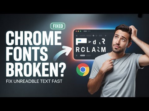 Fix Font Issues in Google Chrome | Fonts Not Displaying Correctly on Websites