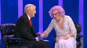 PART 2 OF DAME EDNA ON THE MICHAEL PARKINSON SHOW .... #tendingvideo #dameedna #comedy #funny @top fans #fblifestyle | UP SHE FLEW and the cock flattened her