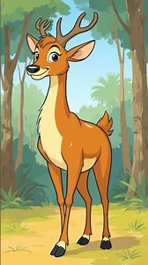 Deer Walk Animation: 2D Magic 🦌 #wildlife #deer #animals #cute #animation #cartoon