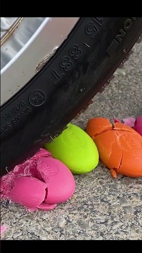 Crushing Experiments! Car vs Crunchy & Soft things by Car wheel #satisfying
