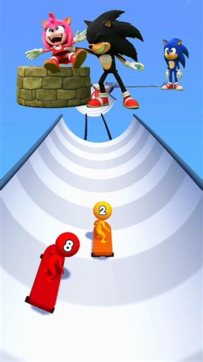 Shadow Pushed Amy into the Well! 🌊😱 Sonic Saves Amy! #Shorts #viral #sonic #game