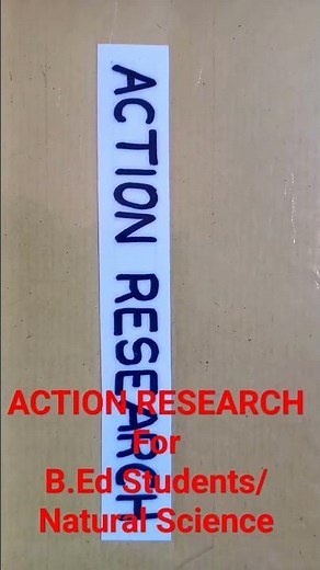 ACTION RESEARCH Best Model For B.Ed Students 📚✒️✒️🖊📚