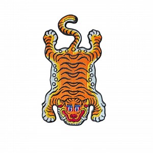 Tibetan Tiger Patch Orange – Iron on Embroidered Patch – Iron-on Embroidered Tiger Patch for Jacket, Backpack or Clothing, Orange Tiger - Etsy