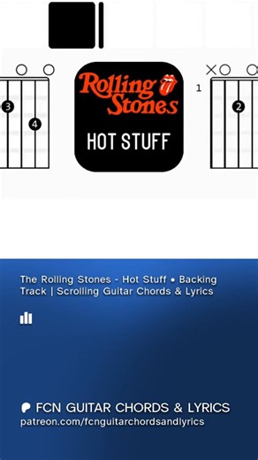 The Rolling Stones - Hot Stuff • Backing Track preview #rock #music #guitar #classicrock
