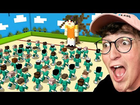 100 Kids Survive Squid Game in Minecraft