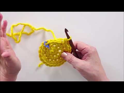 Knitty Critters Basic Beginner Technique - Crocheting Circle use in pattern by Mandy Cameron UK Term