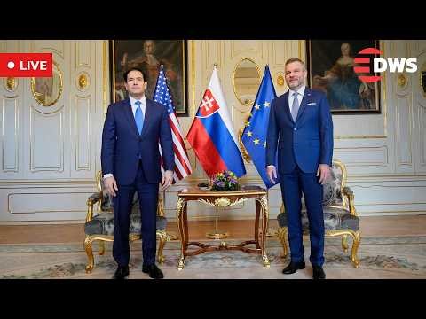 LIVE: Marco Rubio Meets Slovak PM Robert Fico Holds Joint Press Conference | DWS News | AC14