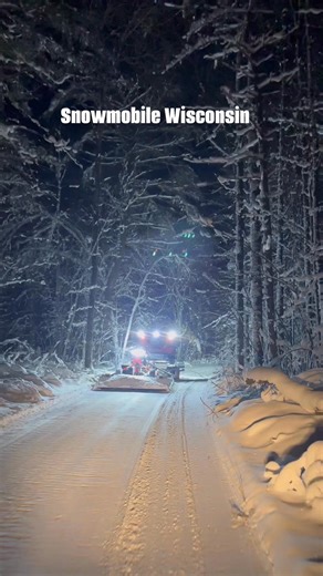 The Cross Country Cruisers were laying that ribbon on Trail 51 in Vilas County, Wisconsin. PART II 🫓❄️ #lovetosnowmobilewisconsin #snowmobilingvilascountywi #crosscountrycruisers #arborvitae fblifestyle | Snowmobile Wisconsin TV