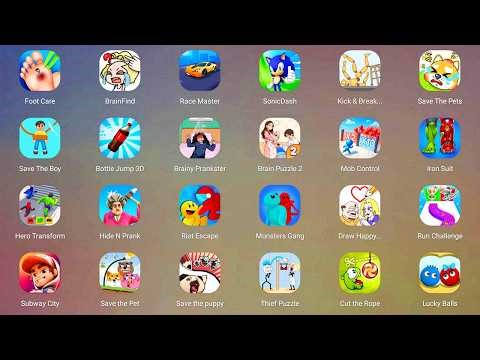 Roblox,Subway Surfers City,Find the Alien 2,Brainy Prankster,Race Master 3D,Red Ball 4,Hide N' Prank