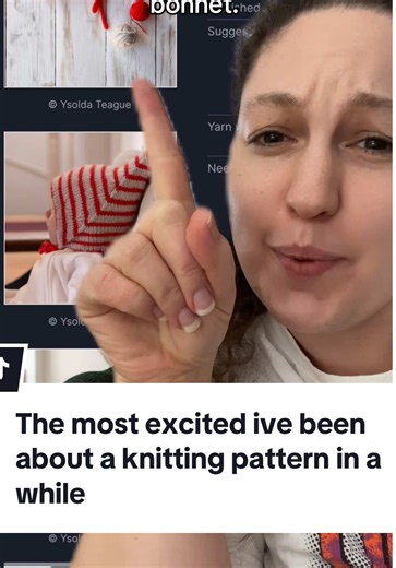 This is the most excited I’ve been about a knitting pattern in a WHILE. #elfburgh is the cutest double-layered bonnet pattern- perfect for gift knitting or for yourself! It’s quirky and funky and fun to make and a very quick project. #knitting #knittok #wipwednesday