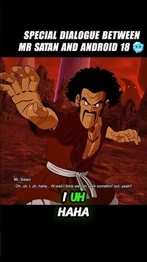Special Dialogue Between Mr Satan And Android 18 🤯 #crashout #mrsatan #sparkingzero #dragonballz