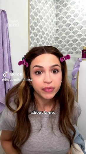 You never know who’s watching. #FacesOfDeath, in theaters April 10. #JosieTotah #DacreMontgomery #GRWM #horrormovie