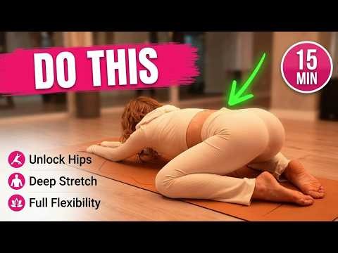 Deep Hip Opening Yoga 🔥 | Wide Knee Child’s Pose for Flexibility & Relaxation