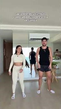 APRENDENDO A SAMBAR COMO UMA MUSA DE ESCOLA DE SAMBA #alvaro #samba #carnaval