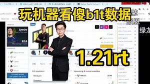 玩机器看傻b1t数据！这作为一个步枪手这样杀啊？近三个月1.21rt太猛了！