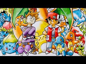 Drawing and Coloring 151 Pokémon! | Free Coloring Page!