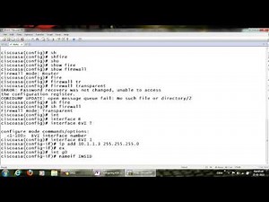 Configuring Cisco ASA as transparent firewall - Cisco CCIE videos on ASA Firewall - Networkers Home.