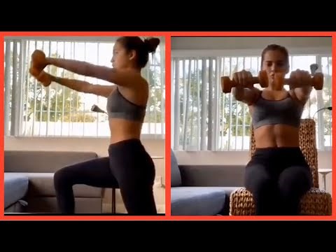 Isabela Merced Hot Workout Day 3