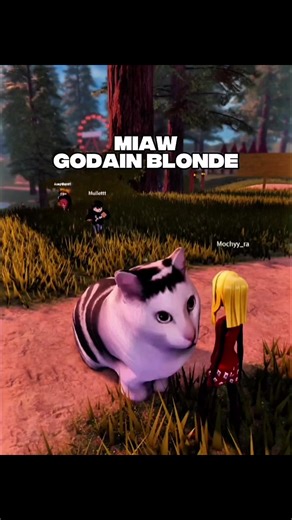 Miaw Godain Blonde Roblox Meme