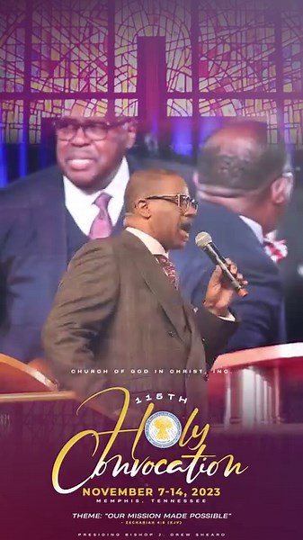64K views · 1.2K reactions | In our “ On The Road To Convocation Moments” Our Presiding Bishop and Chief Apostle evokes the Lord’s blessing upon us. “Lord, Bless Us Now”!! Get Ready! Get Ready! Get Ready! Holy Convocation 2023#MissionMadePossible #TeamCOGIC #COGIC #HC115 #YesLord #PowerInPrayer #COGICMktgTeam | Church Of God In Christ, Inc. | Facebook
