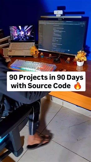 Raj Sheoran | Software Developer on Instagram: "FREE Source Code 🔥 90 Projects in 90 Days using HTML CSS and JavaScript for FREE 🔥 visit: geekshelp.org 🔥 #reels #coding #trendingreels #viral"