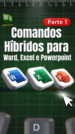 Comandos para Word Excel e PowerPoint