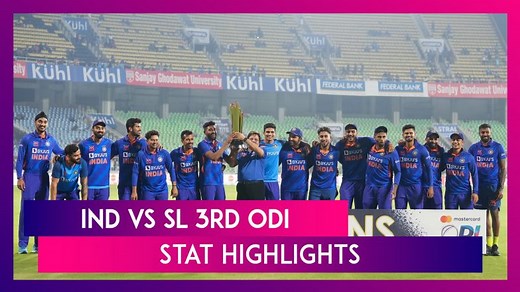 IND vs SL 3rd ODI 2023 Stat Highlights: Virat Kohli Stars As India Clinch Series Sweep | 📹 Watch Videos From LatestLY