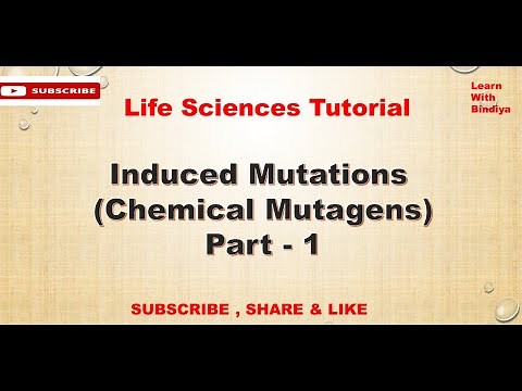 Mutations || Induced Mutations || Genetics || Mutagens || Chemical Mutagens || Base Analogs Part -1