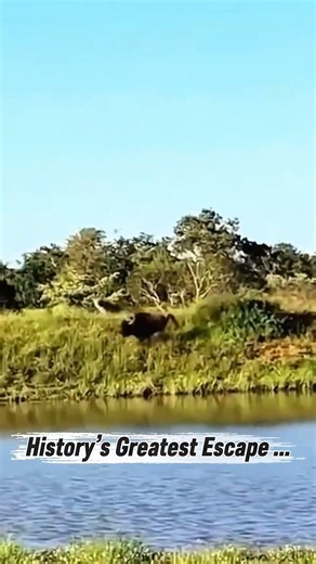 The Great Escape: Wildebeest Running From Nothing