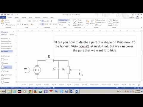 Visio eraser tool (how to erase part of a shape on Visio)