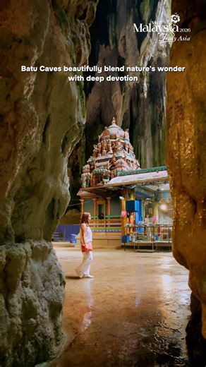 A majestic blend of spirituality, culture, and natural wonder, Batu Caves stands tall as one of Malaysia’s most iconic landmarks! 🏞️ Climb 272 vibrant steps and uncover a world of towering limestone cliffs, colorful temples, and timeless traditions. ✨ Join Erwan Heussaff as he explores Malaysia’s cultural gems and breathtaking sights in the Unfading Memoirs series, in collaboration with AXN Asia . #VisitMalaysia2026 #UnfadingMemoirs #BatuCaves #Selangor #MalaysiaTrulyAsia #CutiCutiMalaysia | To