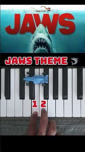 Jaws Theme – Easy Piano Tutorial #jaws #viral #shorts #piano