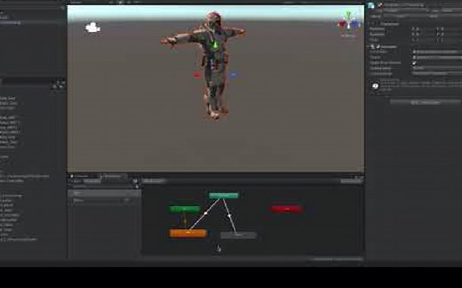 unity-导入角色动画和设置
