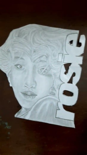 Drawing Rosie album cover #art #rosè #blackpink #numberonegirl