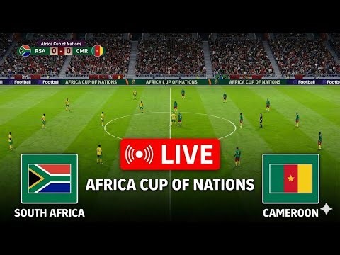 🔴LIVE: SOUTH AFRICA VS CAMEROON | AFRICA CUP OF NATIONS 2025 | SIMULATION GAMEPLAY