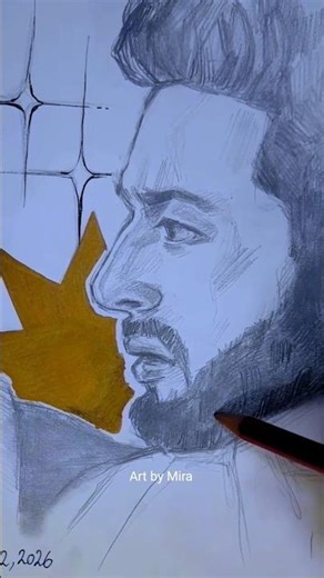 Satisfying pencil drawing • Hamada Hilal p2 #shorts #youtubeshorts #shortvideo