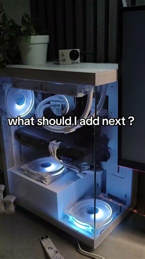 I'm thinking stream deck..... #whitesetup #viral #DeskSetup #TechTok #fyp