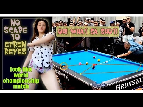 EFREN REYES' MAGIC - SHOCKED THE WORLD OF BILLIARD...Oh What a Shot!