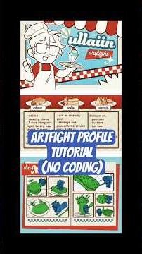 Artfight profile tutorial! (NO CODING) #artfight #shorts