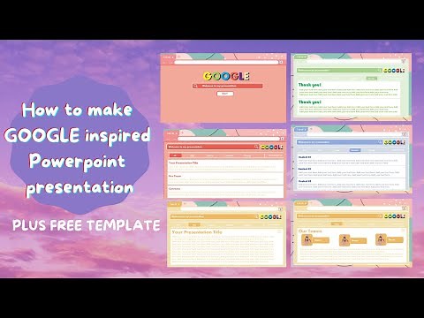 How to make Google inspired Powerpoint presentation plus FREE TEMPLATE